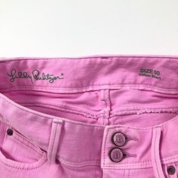 Lilly Pulitzer Pink Clifton Shorts Sz 00 - Picture 4 of 6
